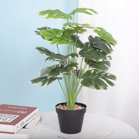 Artificial Flower Green Plant Monstera Plant Flower Indoor Shopway.
