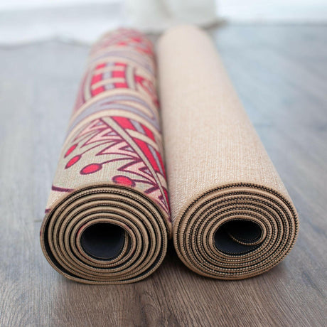 Natural rubber linen yoga mat - Shopway