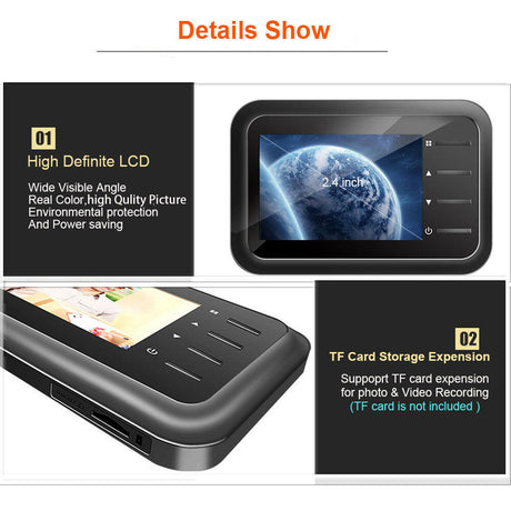 R11 Night Vision Electronic Smart  Cat Eye Doorbell Shopway.