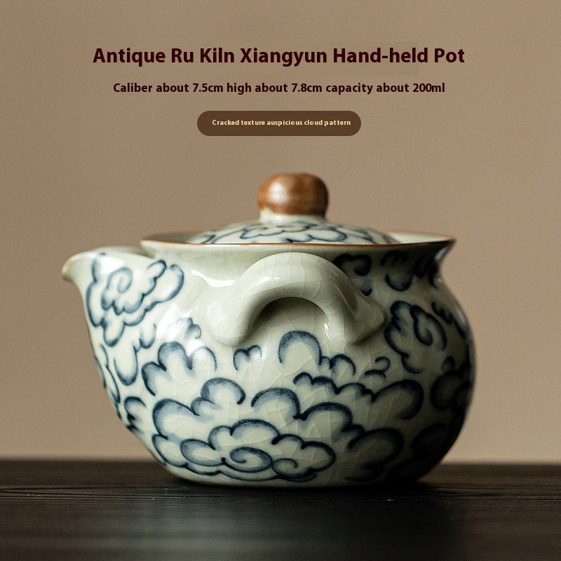 Antique Xiangyun Pot Ceramic Teapot Not Hot Shopway.