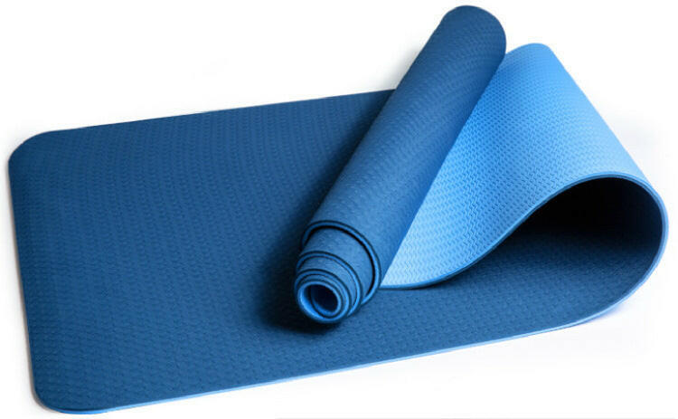 Lengthened Non-Slip Two-Color Yoga Mat Fitness Mat - Shopway