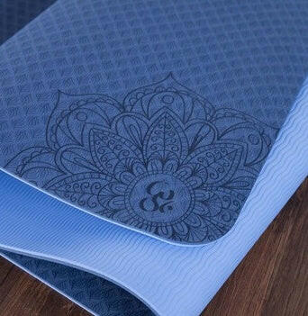 Two-color TPE Non-slip Yoga Mat Fitness Mat - Shopway