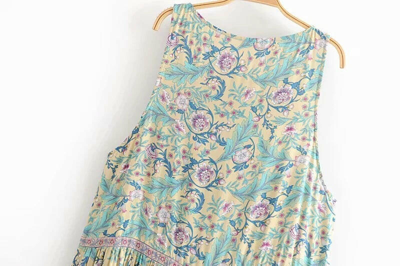 Women's Bohemian Printed Holiday Beach Dress Shopway.