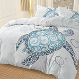 Turtle Bed Sets Ocean 3 Piece Turtle Themed Comforter Cover With 2 Pillowcases Shopway.