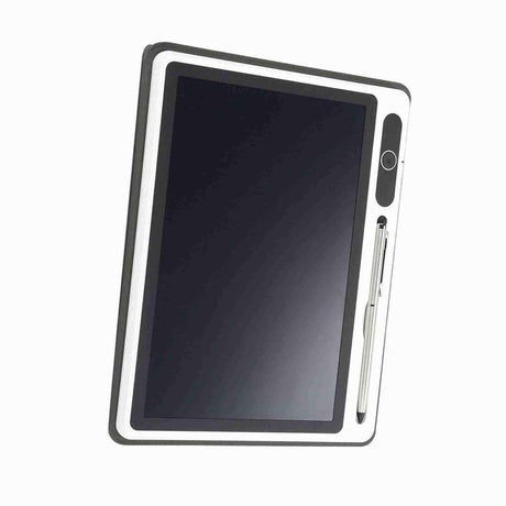 Electronic Notepad LCD Tablet Drawing Pad Business Supplies Hand Painting Tool 9 Inch(Black (With Faux Leather Case) ) - Shopway