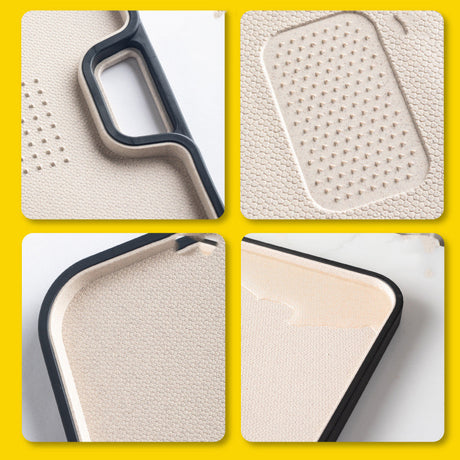 Wheat Straw Plastic Chopping Board With A Knife To Grind Garlic, Ginger And Garlic, Kitchen Cutting Board Shopway.