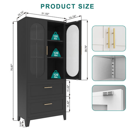 2 Doors 2 Drawers Cabinet Shopway.