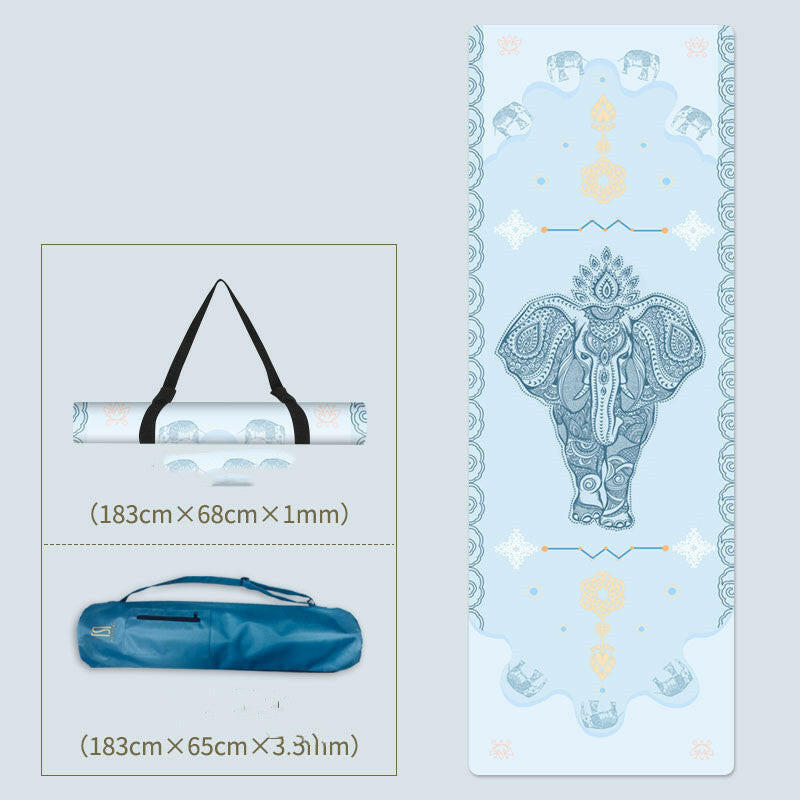 Natural Rubber Thin Portable Yoga Mat Drape - Shopway