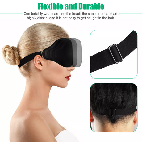 3D Travel Silk Eye Mask Sleeping Soft Padded Shade Cover Rest Relax Blindfold Men Women Night Sleeping Mask Cover Eye Shopway.