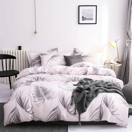 Quilt Duvet Cover 2 Pillow Cases 50x70cm Bedding Sets 3 Pcs - Shopway