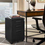 3-Drawer Mobile File Cabinet with Keys, 15.4 Shopway.