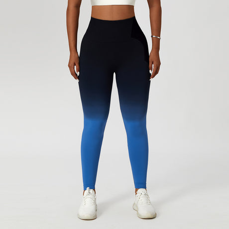 Gradient Fitness High Waist Sportswear Tight Outdoor Pants Shopway.