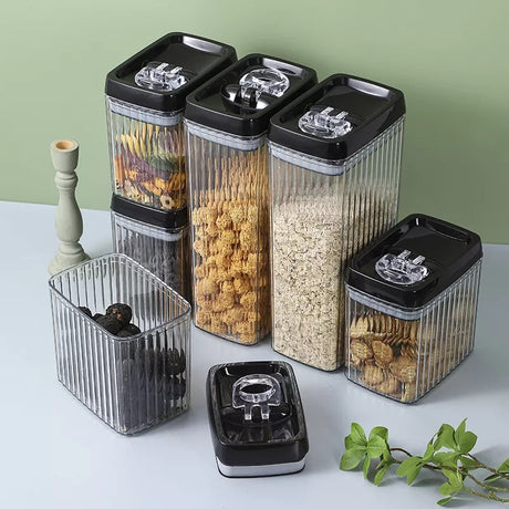6PC Set Food Storage Kitchen Sealed Jar Set Containers With Lids Shopway.