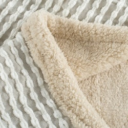 Lamb Wool Blanket Gray White Shopway.