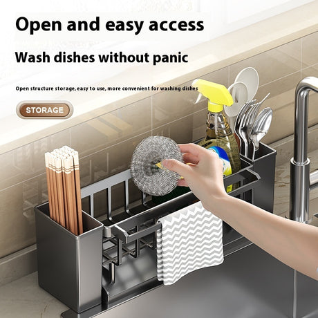 Multifunctional Countertop Storage Organizer Draining Rack Shopway.