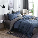 Three sets of textured stone quilt cover and pillowcase Shopway.