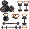 Dumbbells Kettlebells, Barbells Multifunctional Combination Six In One Shopway.