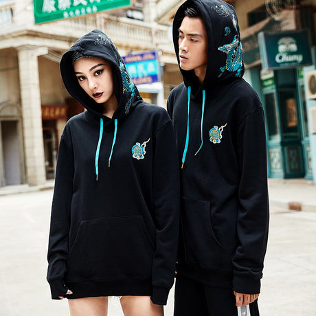 Hooded sweatshirt with embroidery Shopway.