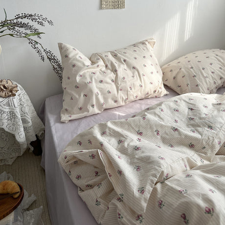 Cotton Bed Four Piece Set Of Sheets Duvet Covers Bed Sheets Shopway.