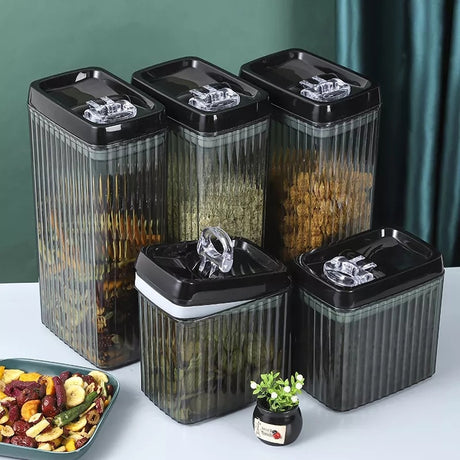 6PC Set Food Storage Kitchen Sealed Jar Set Containers With Lids Shopway.