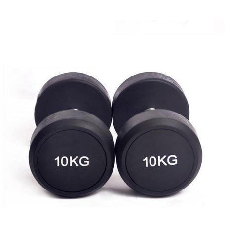 Cast Iron Rubberized Round Head Fitness Dumbbells Shopway.