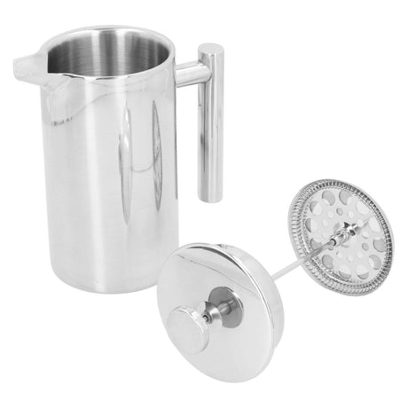 1000ml Hand Brewing Coffee Pot Stainless Steel Coffee Press Pot DoubleLayer Coffee Kettle Shopway.