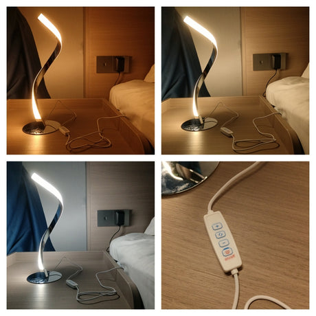 Snake Lamp Spiral Table Lamp Bedroom Bedside Small Night Lamp Shopway.