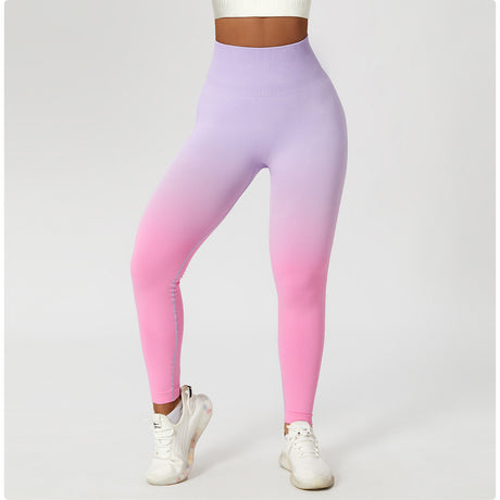 Gradient Fitness High Waist Sportswear Tight Outdoor Pants Shopway.