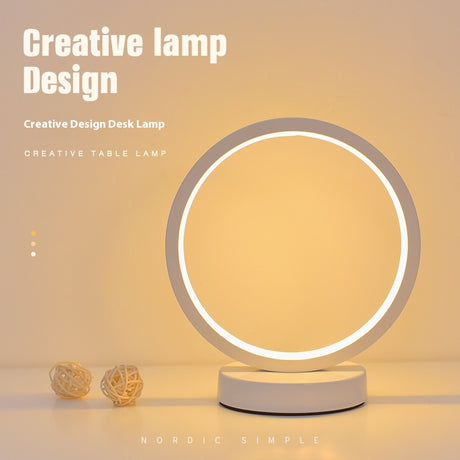 Nordic Decoration Table Lamp Ring Bedroom Bedside Lamp Shopway.