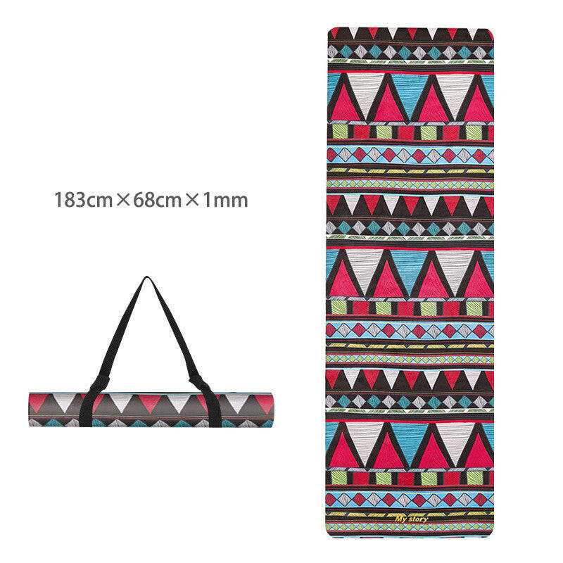 Natural Rubber Thin Portable Yoga Mat Drape - Shopway