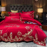Ice Silk Quilt Sets Bed Sheets Bedding Four-piece Set - Shopway