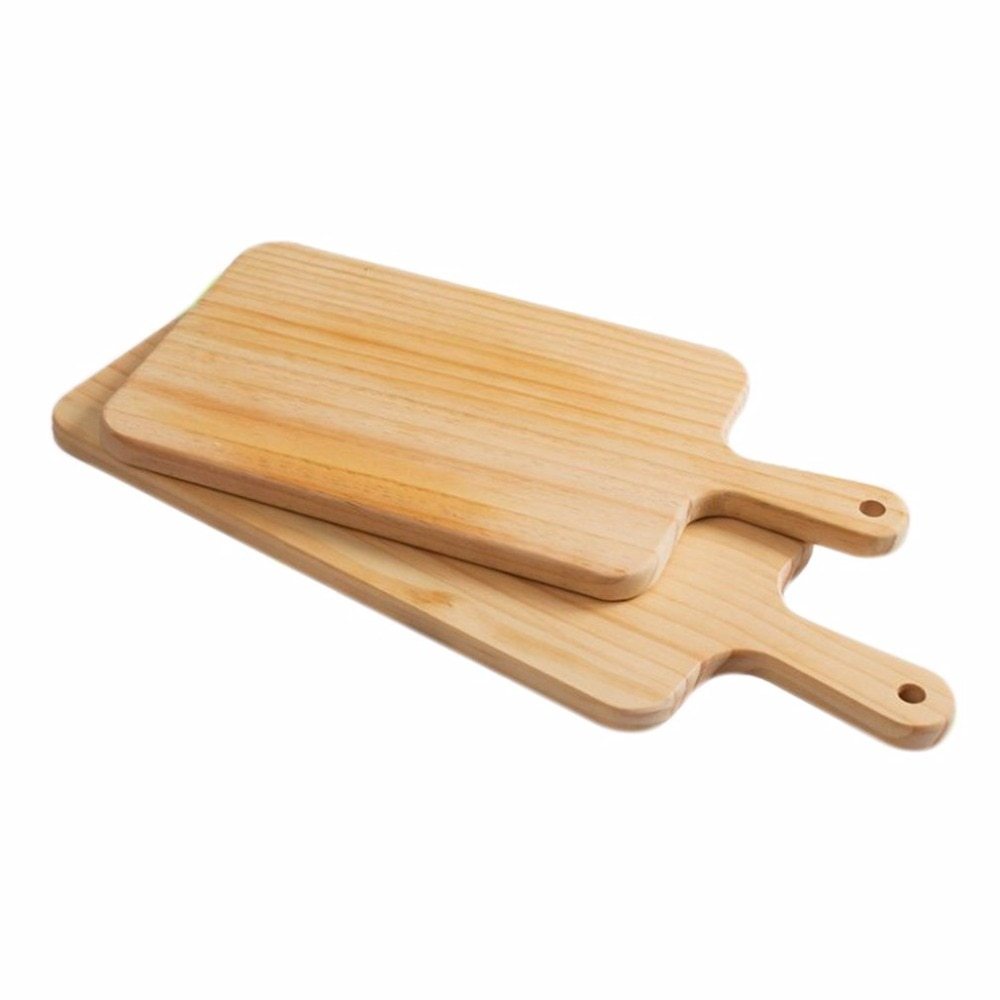 2 Size Natural Kitchen Chopping Blocks Bread Pallet With Handle Baking Cutting Board Wooden Board Shopway.