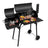 111x54x93cm Black, Double Cylinder, Wheeled, Smoked, Charcoal Grill Shopway.