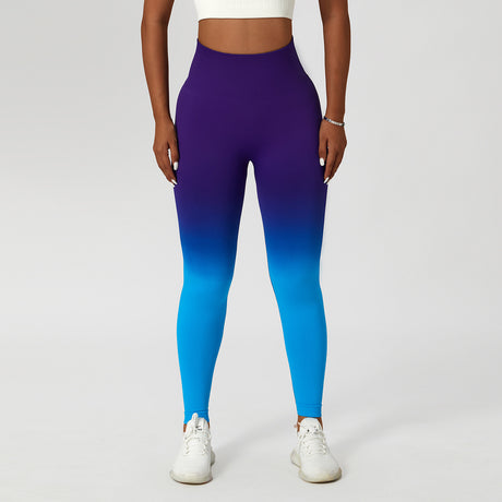 Gradient Fitness High Waist Sportswear Tight Outdoor Pants Shopway.