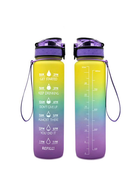 Transparent Flask Water Bottle 1000ml Bottled Kawaii Bottle Bpa Free Infuser Plastic Milk Sports Clear Water Bottle Kawaii Cup Shopway.
