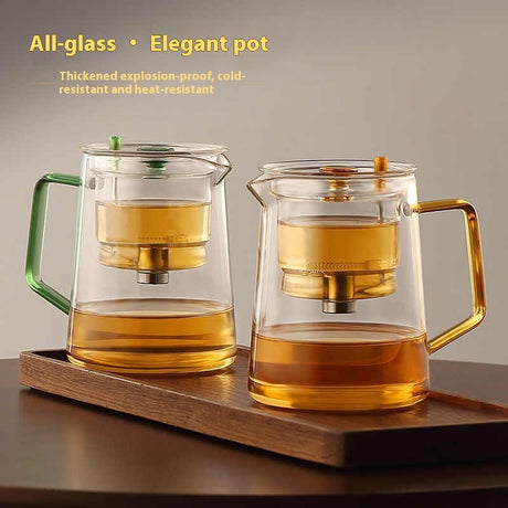 Full Glass Liner Elegant Cup Teapot Shopway.