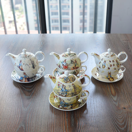 Cartoon Coffee Cup Saucer Teapot Bone China Shopway.