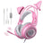 SOMIC G951s Pink Girl Cat Ear Gaming Headphone 3.5mm Plug Cute Headset for PC Xbox one PS4 Phone Pad Girl Kids Gaming Headset Shopway.
