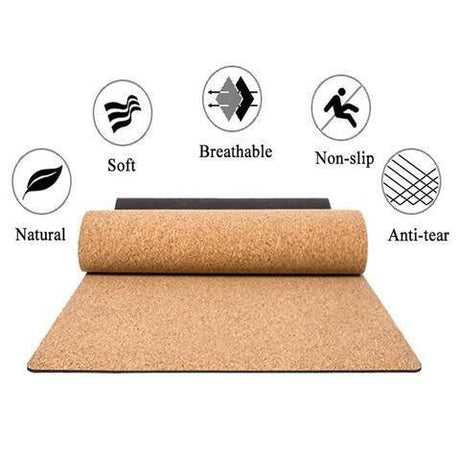 7 Chakra Cork Yoga Mat - Shopway