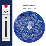Natural Rubber Round Yoga Mat Professional - Shopway