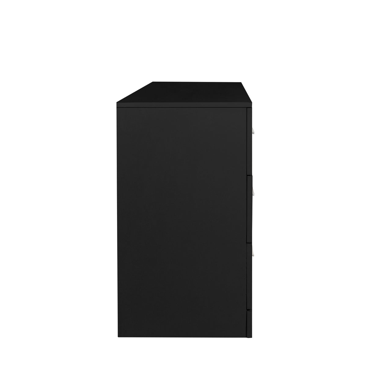 Black Particle Board With Triamcinol, Six Drawer Cabinet Shopway.