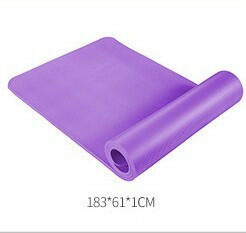 Nbr Yoga Mat Fitness Mat 10mm Thickened Widened For Beginners - Shopway