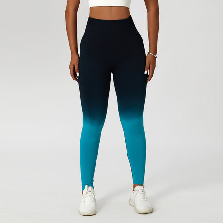 Gradient Fitness High Waist Sportswear Tight Outdoor Pants Shopway.