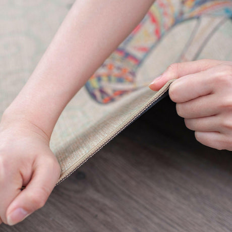 Natural rubber linen yoga mat - Shopway