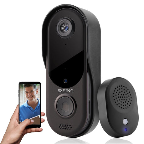 Two-Way Voice Intercom Wireless Smart WiFi Doorbell Shopway.