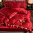 Home Fashion Simple Ice Silk Bed Sheet Covers Four-piece Set Shopway.