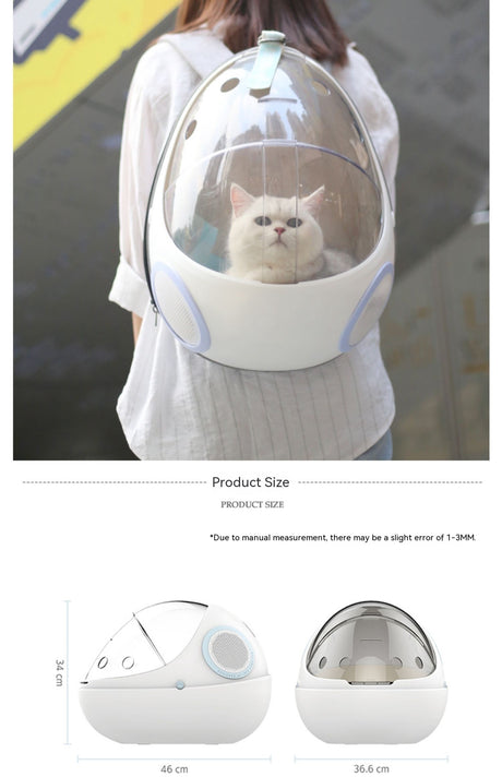 Breathable Egg Shell Capsule Cat Nest Portable Backpack Shopway.