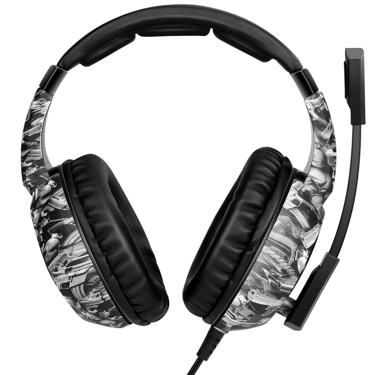 Gaming Headset For X-box One, PS4 Over Ear Headphones RGB Earphone With Noise Cancellation Microphone Volume Controller Tablet Shopway.