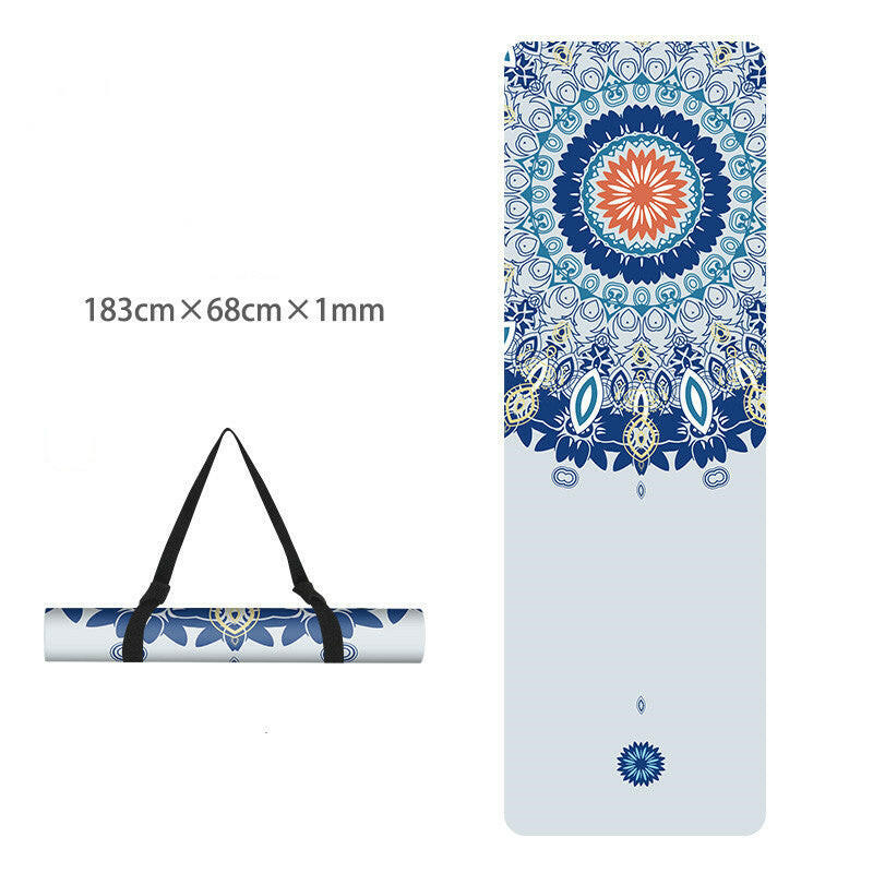 Natural Rubber Thin Portable Yoga Mat Drape - Shopway