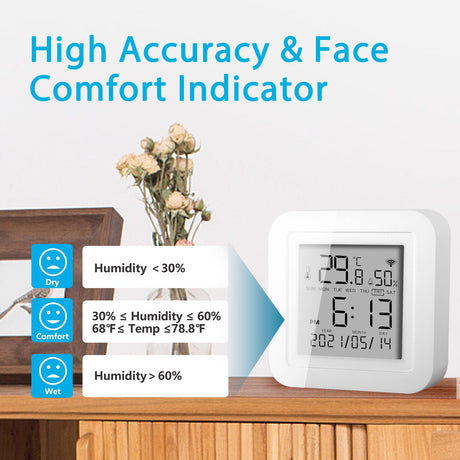 Smart Home Wifi Temperature And Humidity Detector Shopway.